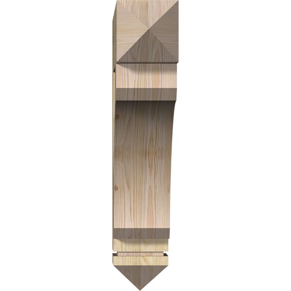 Legacy Arts & Crafts Rough Sawn Bracket, Douglas Fir, 6W X 30D X 30H